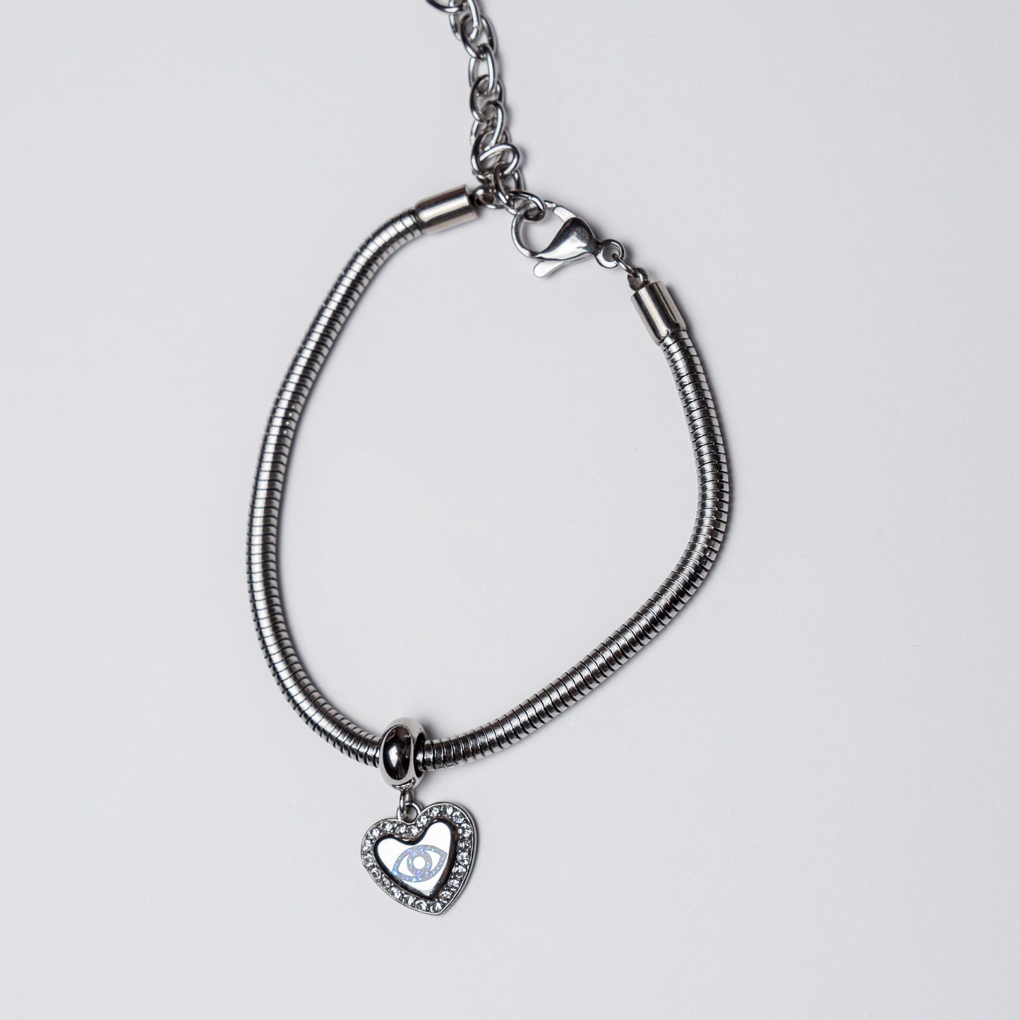 Pulsera Acero Inoxidable con Colgante de Cruz
