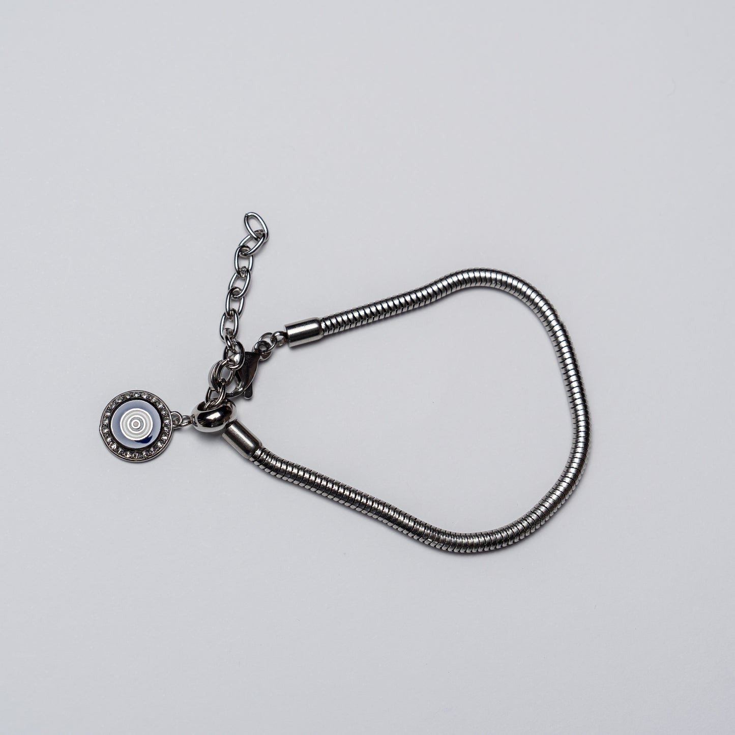 Pulsera Acero Inoxidable con Colgante de Cruz