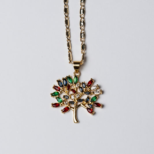Collar con Colgante de Árbol de la Vida con Belleza y Significado en Cada Eslabón